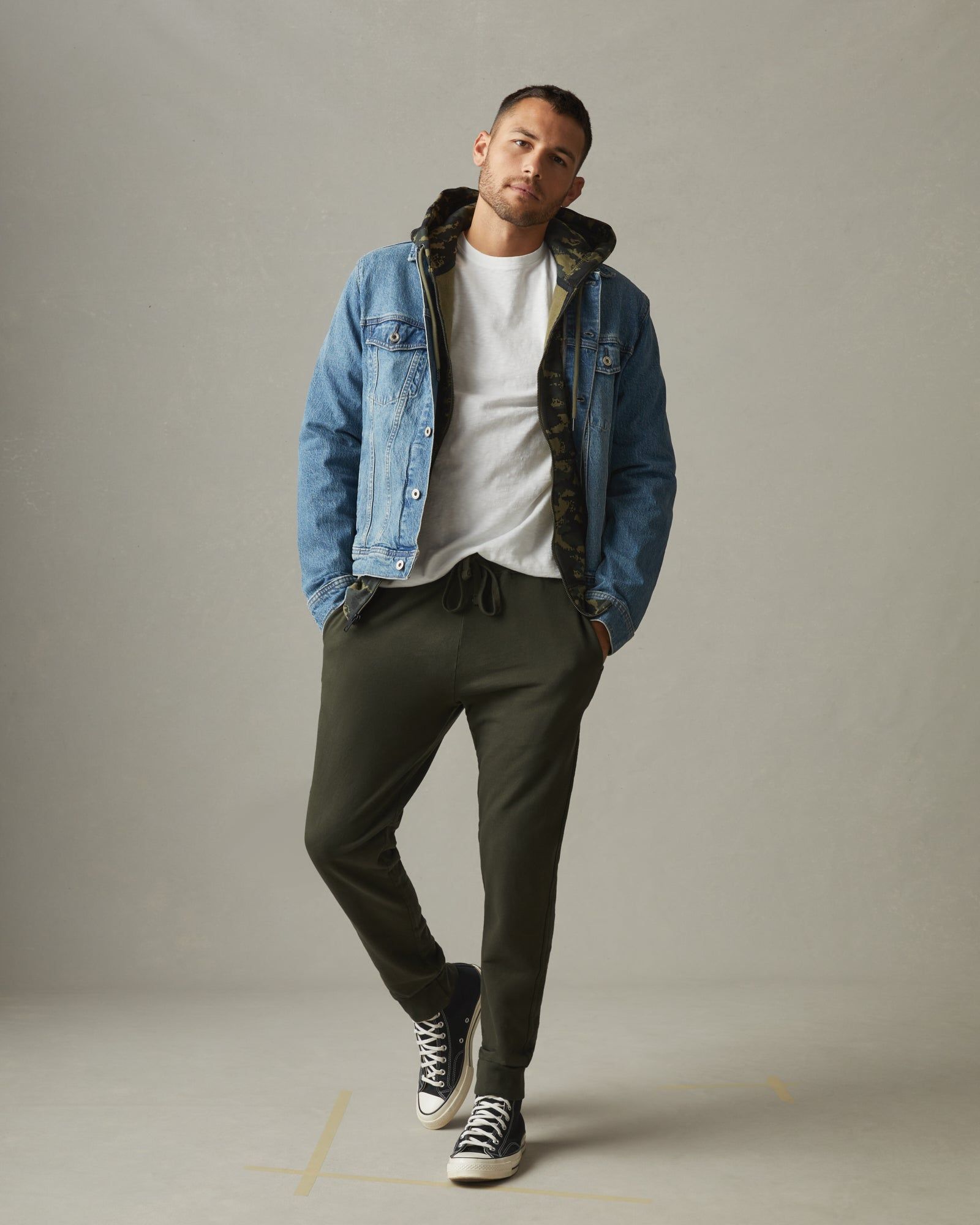 Lightweight Cotton Jogger - Deep Olive sold by American Giant product image thumbnail 5