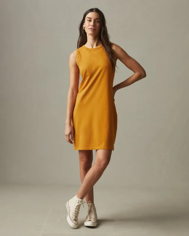 Women's Muscle Tee Dress - Inca Gold sold by American Giant