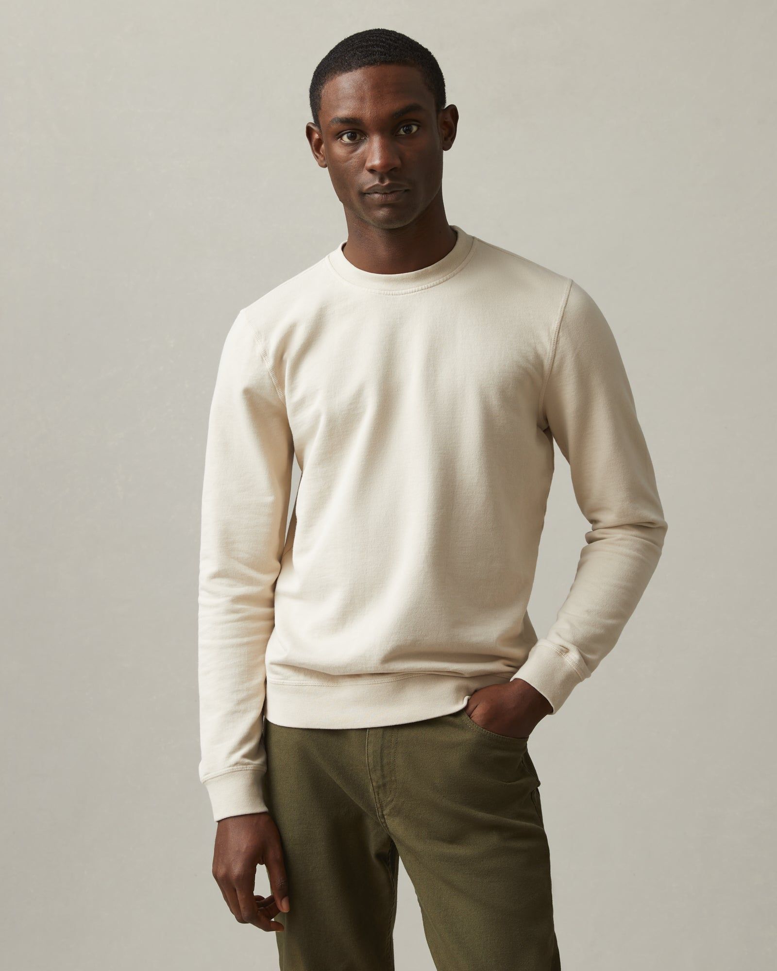 French Terry Crew Sweatshirt - Castle Wall sold by American Giant