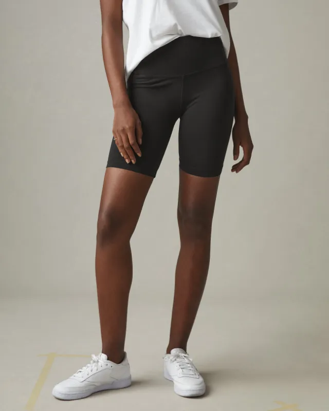 Women's Cotton Stretch Biker Short - Meteorite sold by American Giant