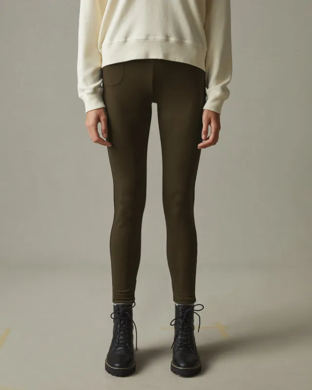 Women's Ponte Slim Pant - Beech sold by American Giant
