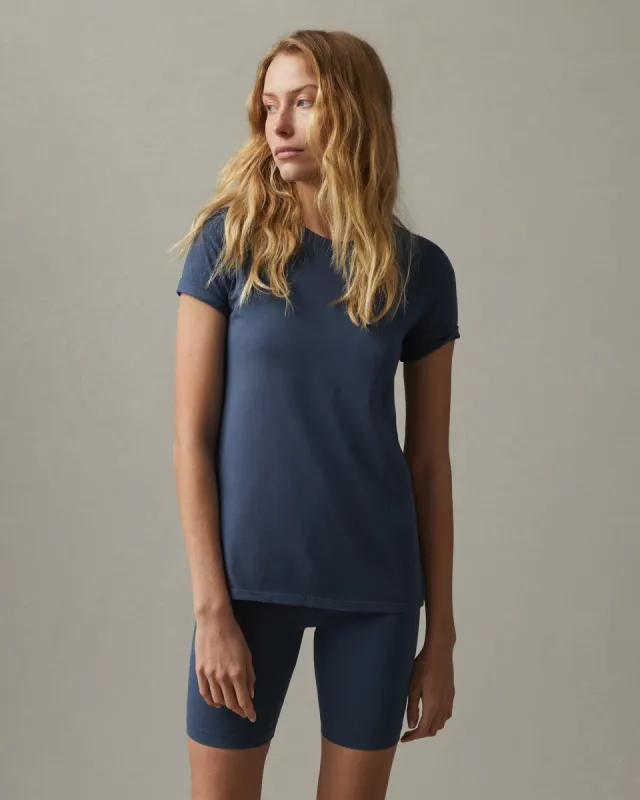 Classic Cotton Crew Tee - Nautical Blue sold by American Giant