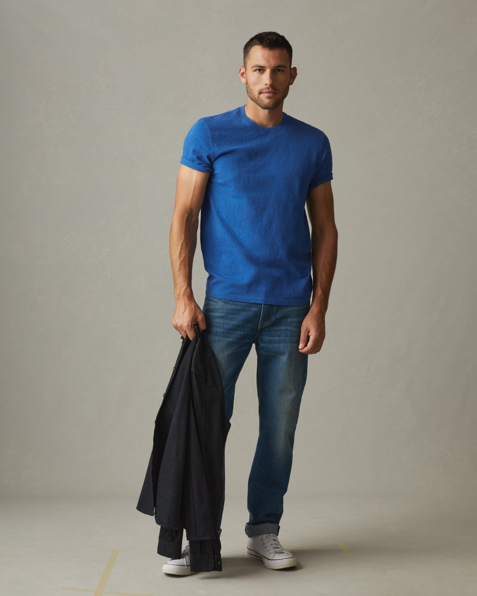 Premium Slub Crew Tee - Essential Blue sold by American Giant product image thumbnail 5