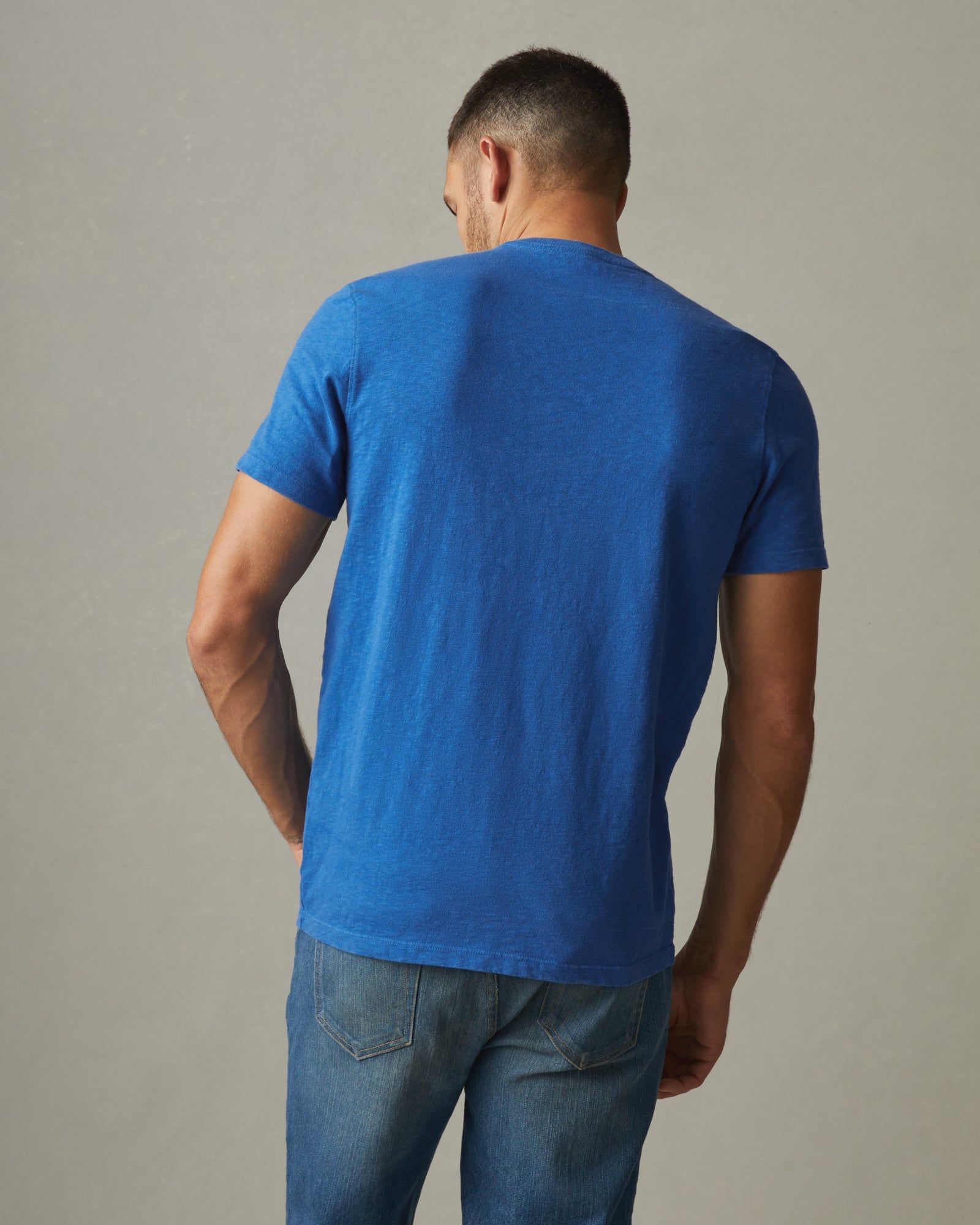 Premium Slub Crew Tee - Essential Blue sold by American Giant product image thumbnail 3