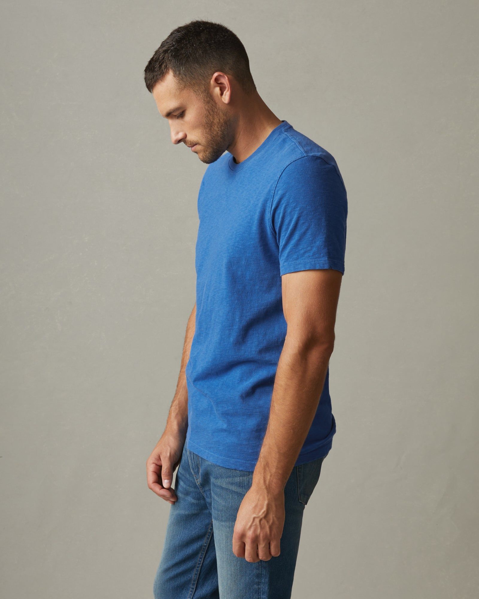 Premium Slub Crew Tee - Essential Blue sold by American Giant product image thumbnail 2