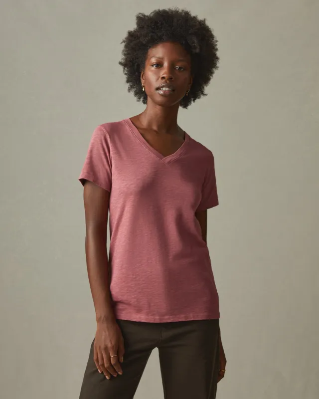 Premium Slub V-Neck Tee - Verbena sold by American Giant