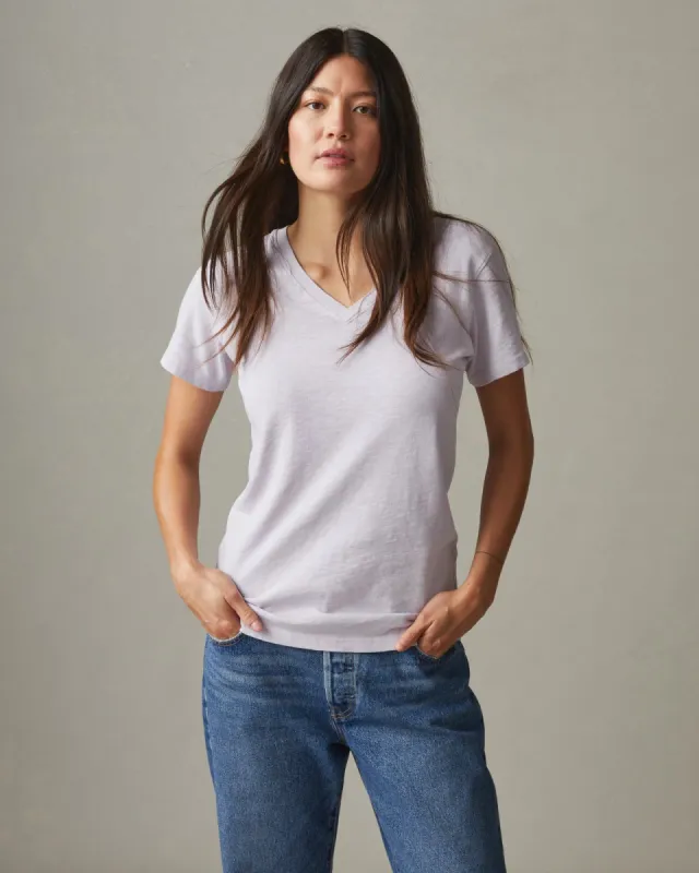 Premium Slub V-Neck Tee - Mauve Mist sold by American Giant