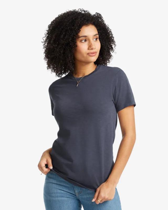 Premium Slub Crew Tee - Steel Blue sold by American Giant