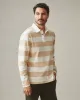 Men's Rugby Shirt - Khaki Stripe sold by American Giant
