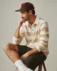 Men's Rugby Shirt - Khaki Stripe sold by American Giant