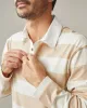 Men's Rugby Shirt - Khaki Stripe sold by American Giant