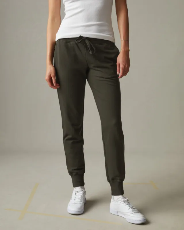 French Terry Jogger - Deep Olive sold by American Giant