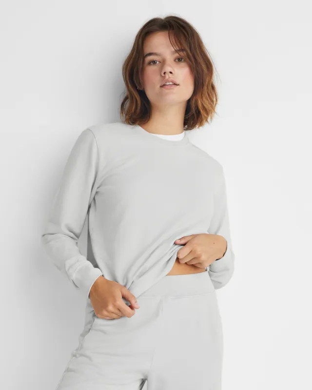 French Terry Crew Sweatshirt - Minimal Grey sold by American Giant