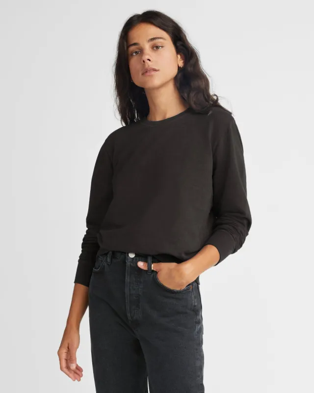 French Terry Crew Sweatshirt - Chalkboard sold by American Giant