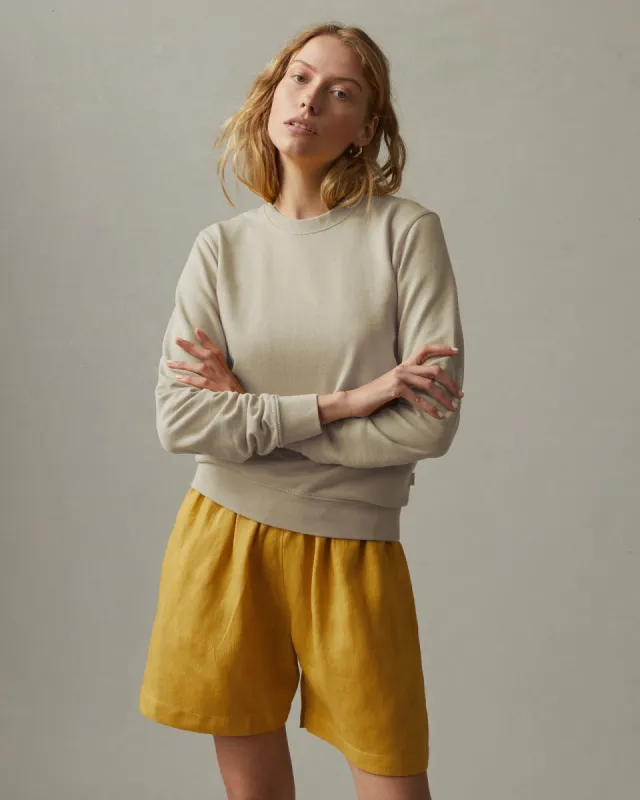 French Terry Crew Sweatshirt - Castle Wall sold by American Giant