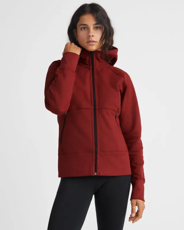 Storm Full Zip - Dark Cabernet sold by American Giant