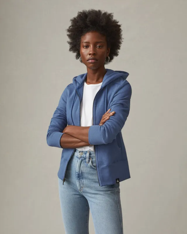 Classic Full Zip - Harbor Blue sold by American Giant