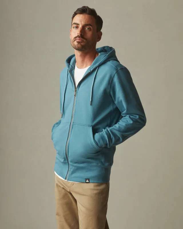 Classic Full Zip - Rainstorm sold by American Giant