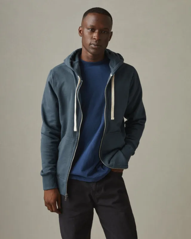 Carolina Midweight Full Zip - Winter Sky sold by American Giant