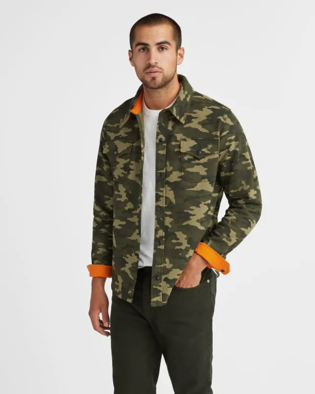 Redwood Fleece Overshirt - Army Camo sold by American Giant