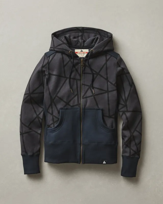 Women's Classic Full Zip - Geo Stealth Vault sold by American Giant