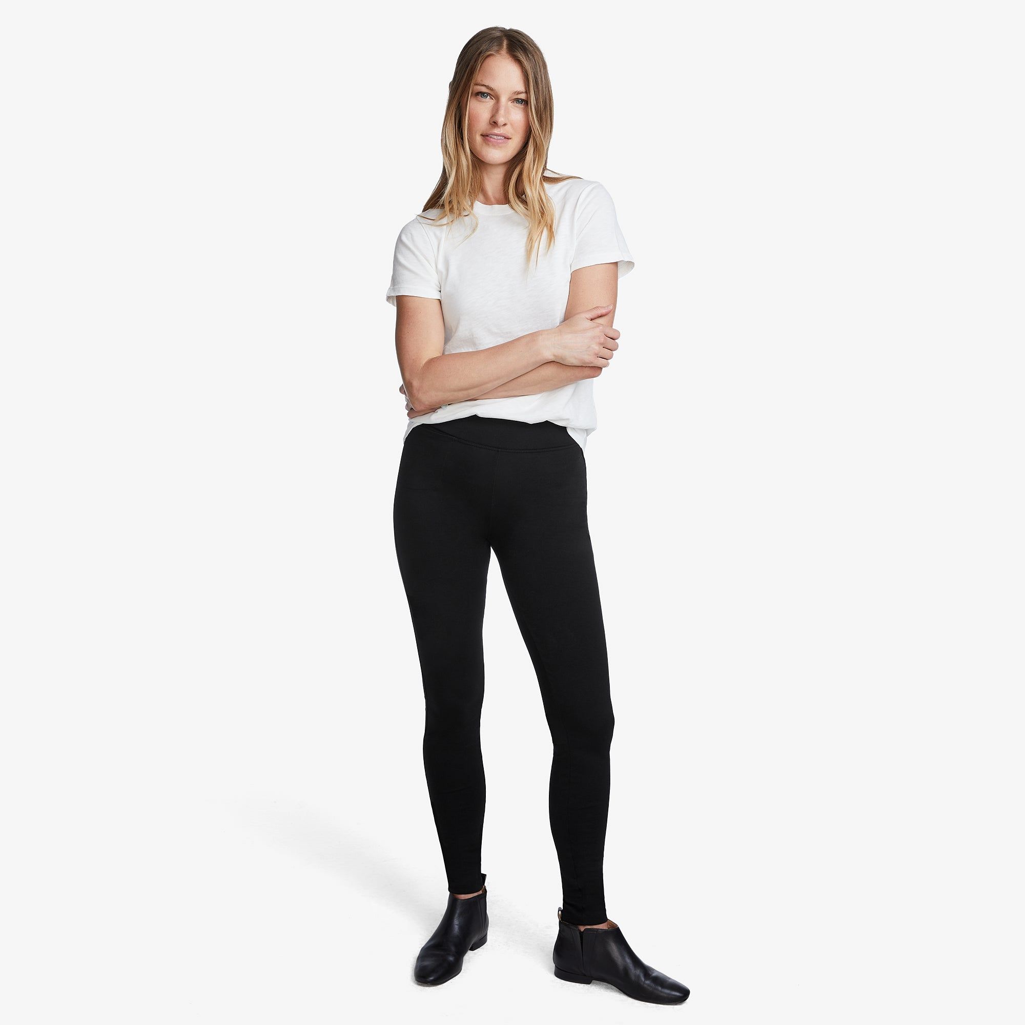 Women's Ponte Legging Pant - Super Black sold by American Giant product image thumbnail 4