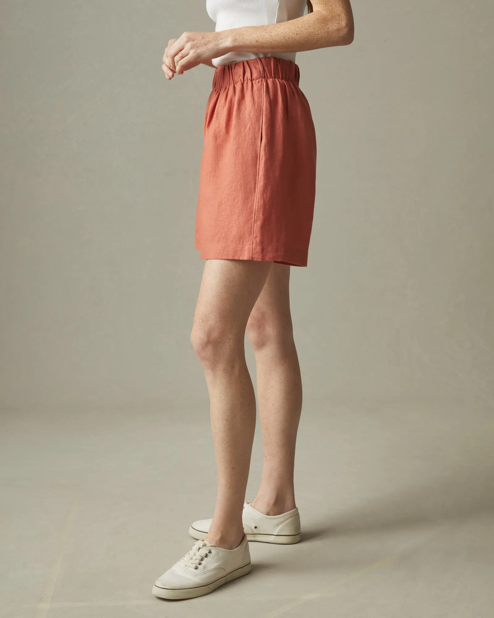 Women's Linen Short - Deep Apricot sold by American Giant product image thumbnail 2