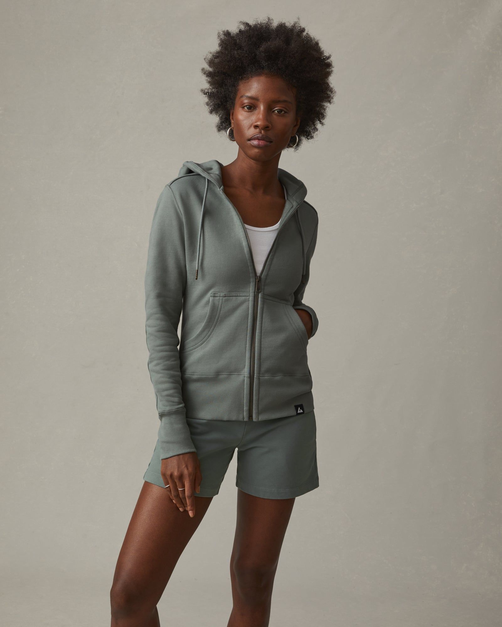 Classic Full Zip - Agave Green sold by American Giant product image thumbnail 5