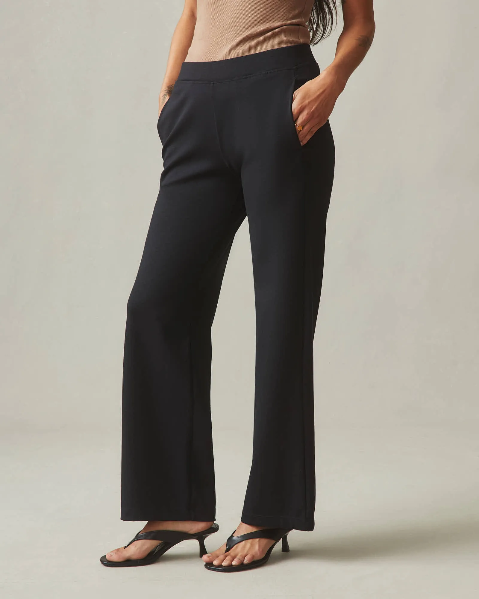 Ponte Straight Pant - Super Black sold by American Giant product image thumbnail 3