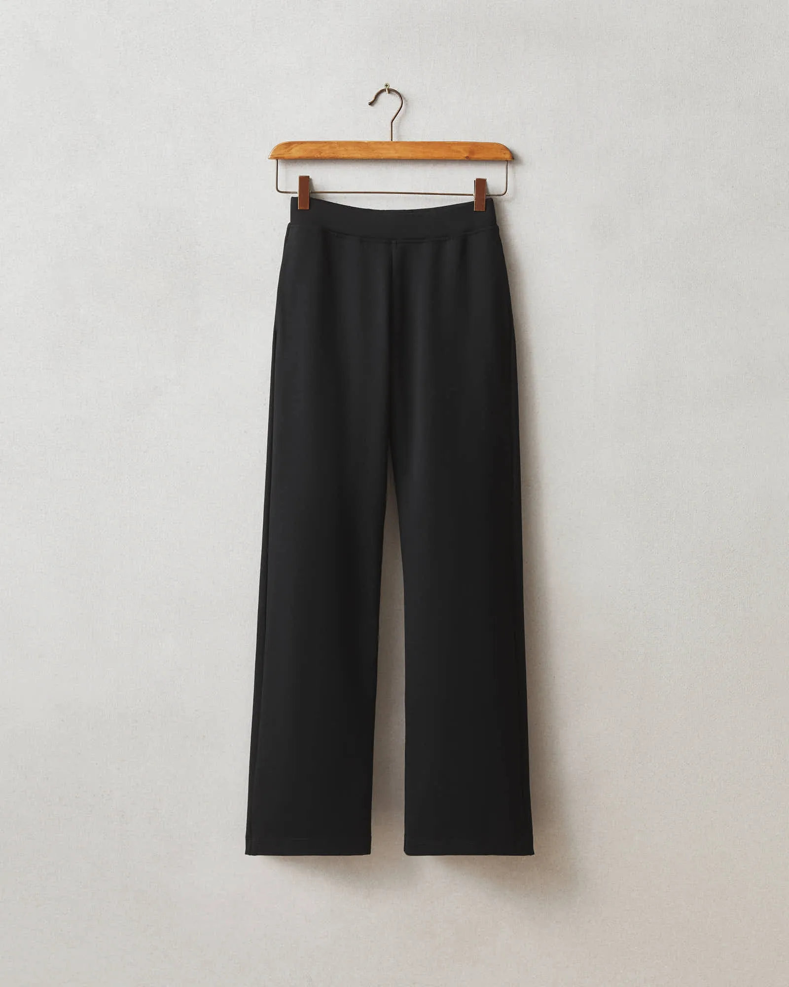 Ponte Straight Pant - Super Black sold by American Giant