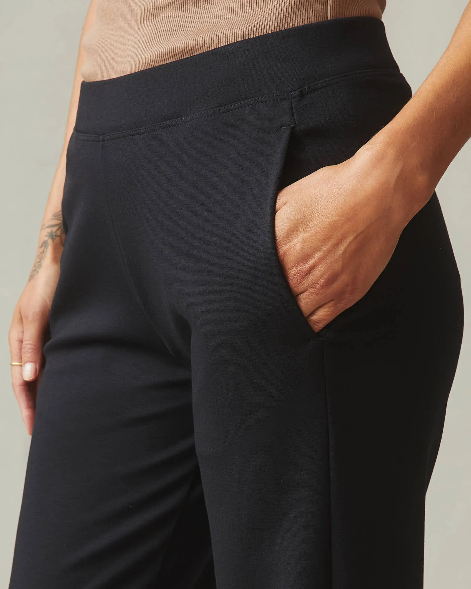 Ponte Straight Pant - Super Black sold by American Giant product image thumbnail 5