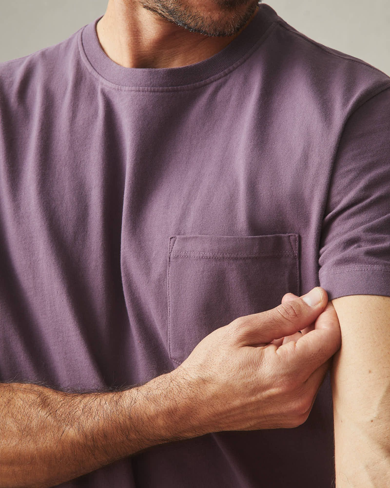 Men's Heavyweight Pocket Tee - Black Plum sold by American Giant product image thumbnail 3