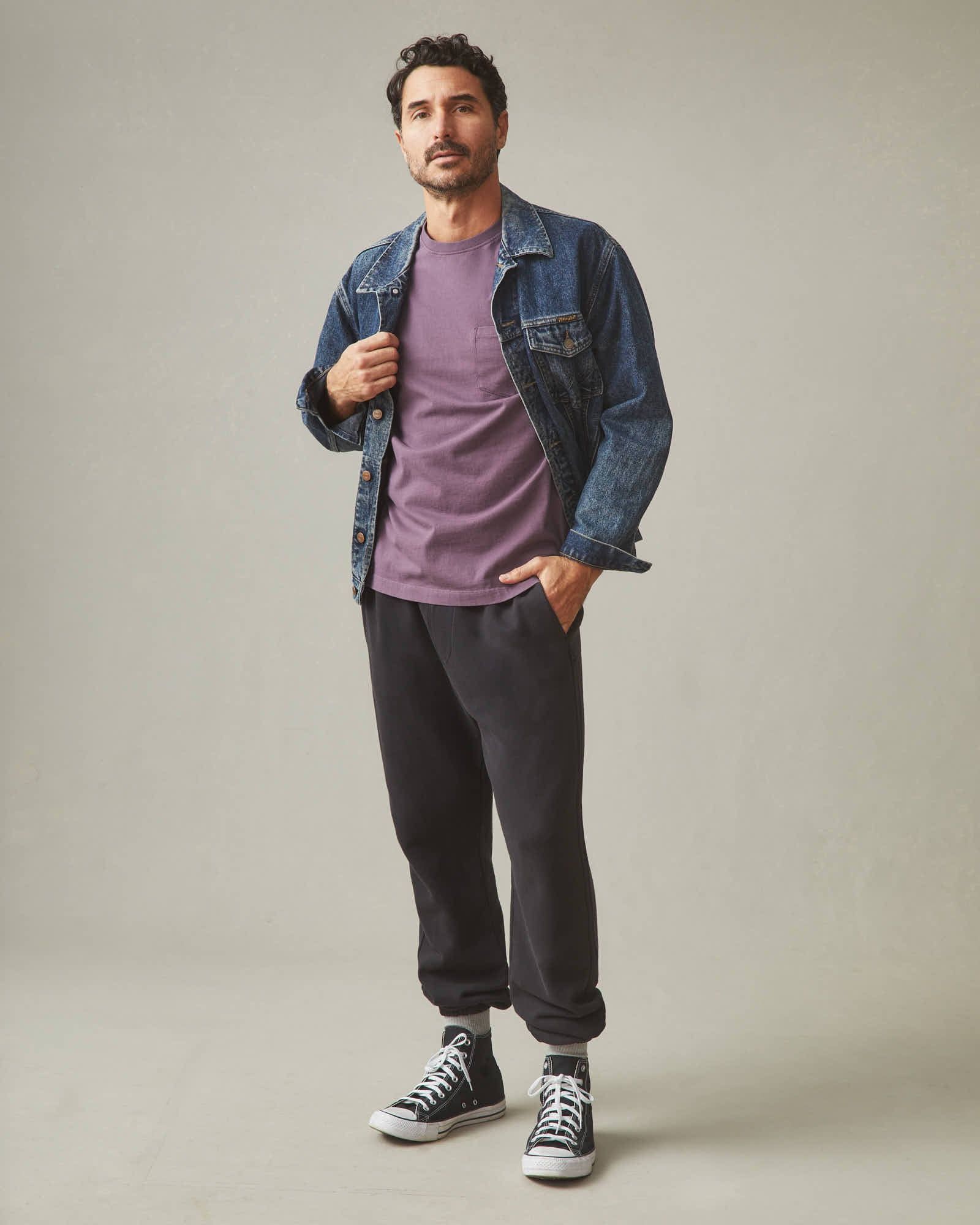 Men's Heavyweight Pocket Tee - Black Plum sold by American Giant product image thumbnail 5