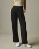 Women's French Terry Straight Sweatpant - Black sold by American Giant