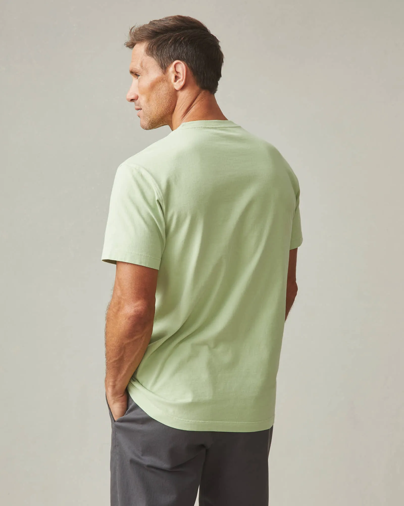 Men's Pocket Tee - Light Pear sold by American Giant product image thumbnail 4