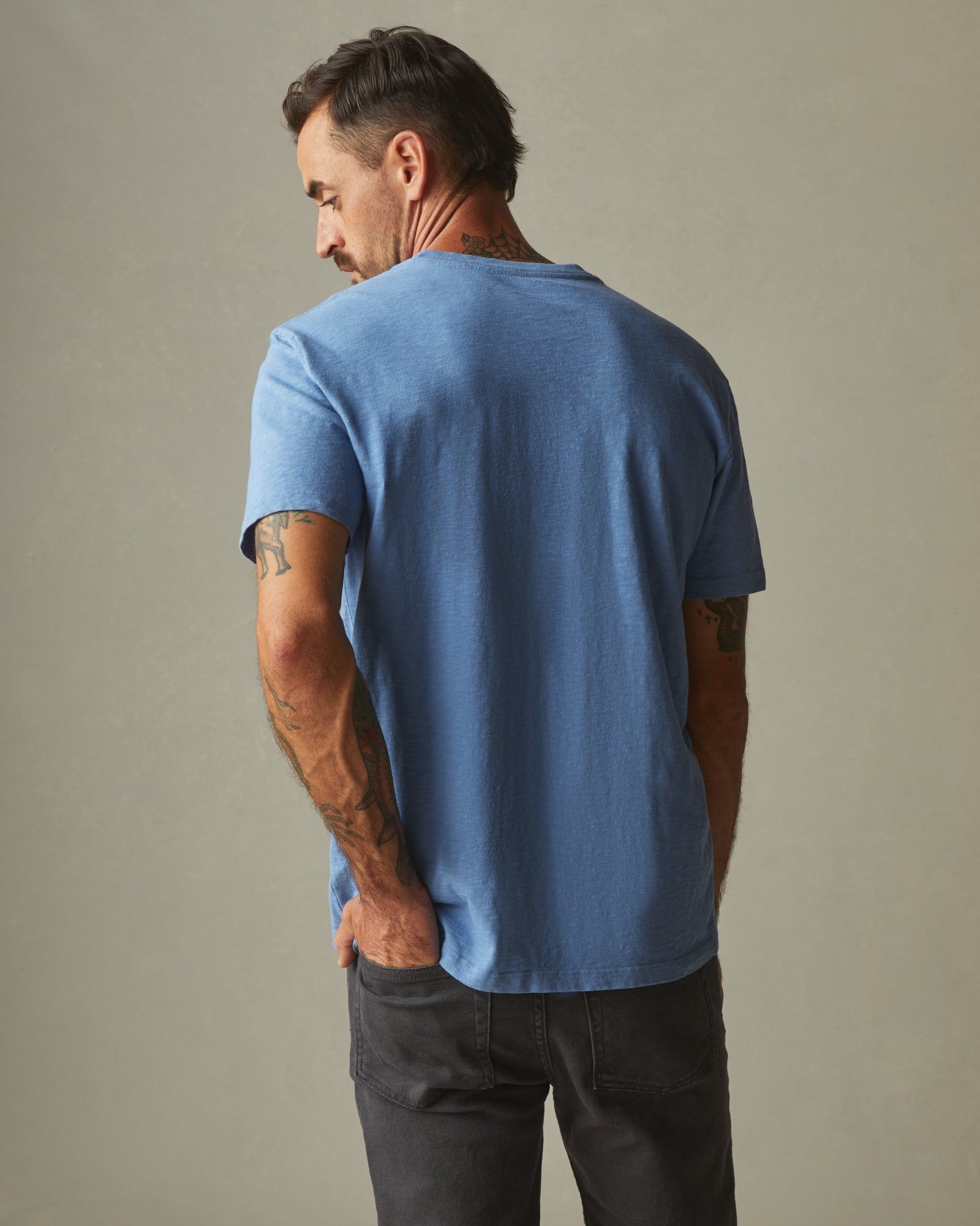Premium Slub Crew Tee - Sailor Blue sold by American Giant product image thumbnail 2