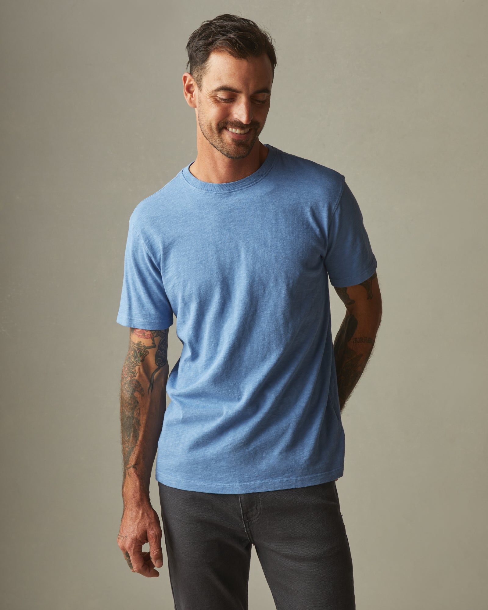 Premium Slub Crew Tee - Sailor Blue sold by American Giant