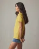Women's Classic Cotton V-Neck Tee - Flaxen sold by American Giant