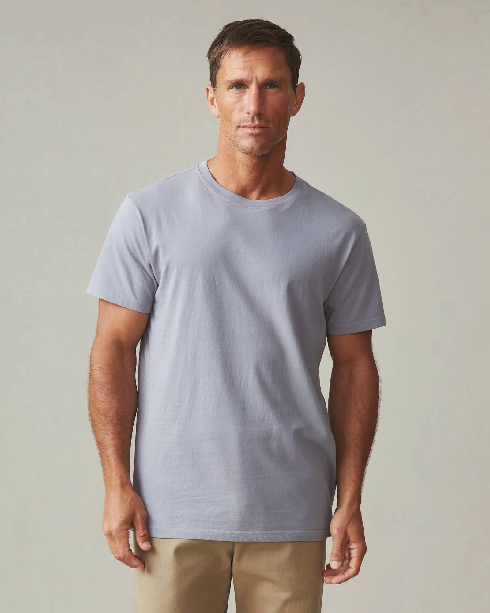Classic Cotton Crew Tee - Grey Lavender sold by American Giant product image thumbnail 2