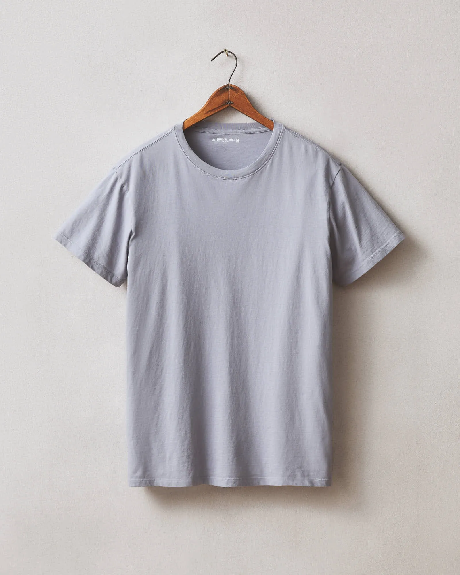 Classic Cotton Crew Tee - Grey Lavender sold by American Giant
