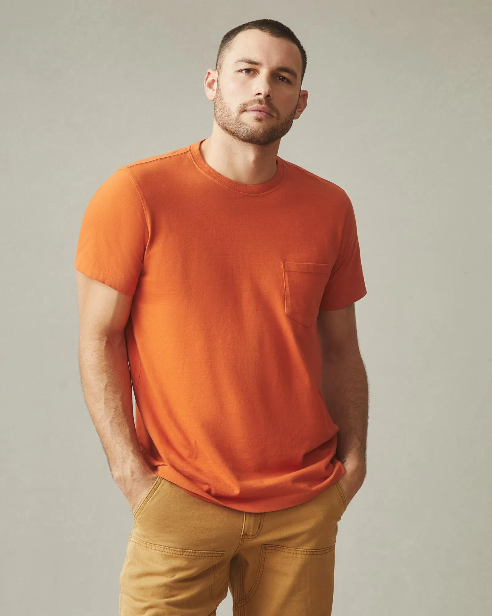 Men's Heavyweight Pocket Tee - Henna sold by American Giant product image thumbnail 2