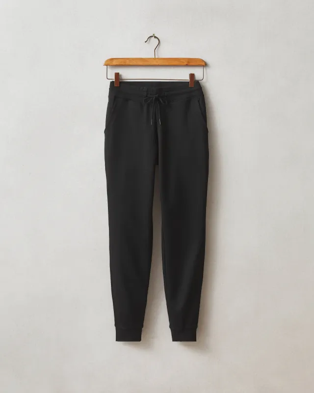 Women's Ponte Jogger - Super Black sold by American Giant