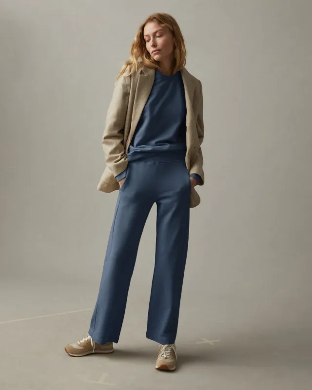 French Terry Straight Sweatpant - Blue Ink sold by American Giant