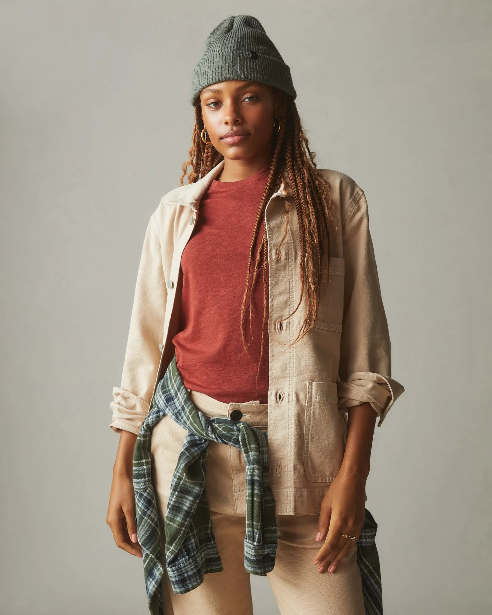 Women's Premium Slub Crew Tee - Burnt Pepper sold by American Giant product image thumbnail 4