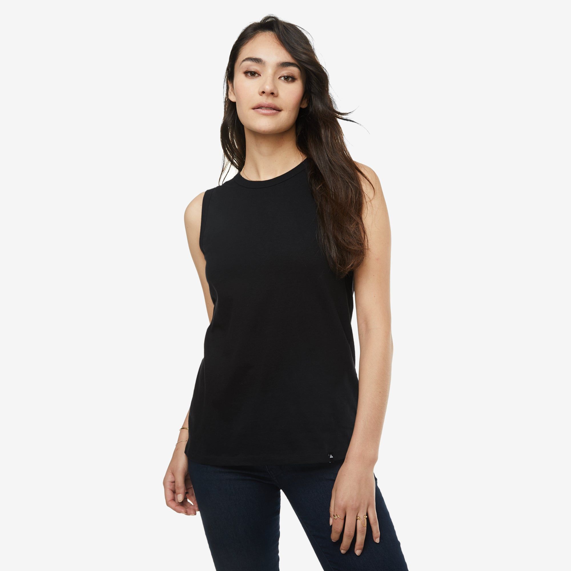 Classic Cotton Muscle Tank - Black sold by American Giant