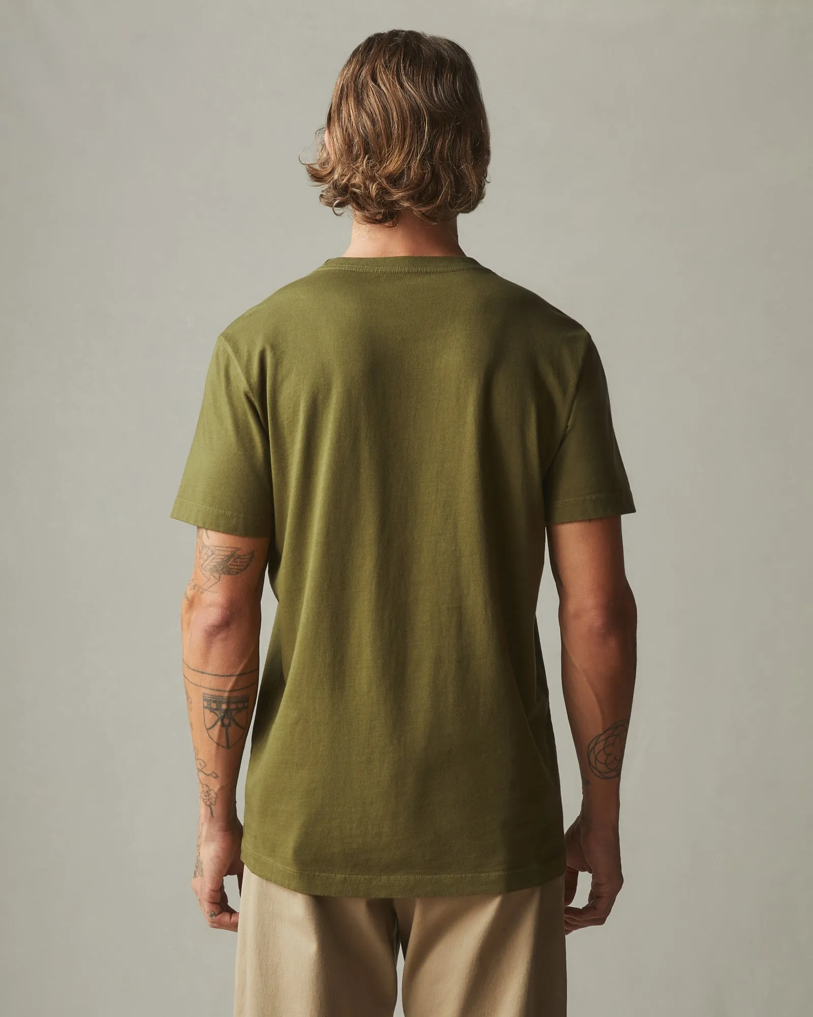 Men's Pocket Tee - Rolling Moss sold by American Giant product image thumbnail 2
