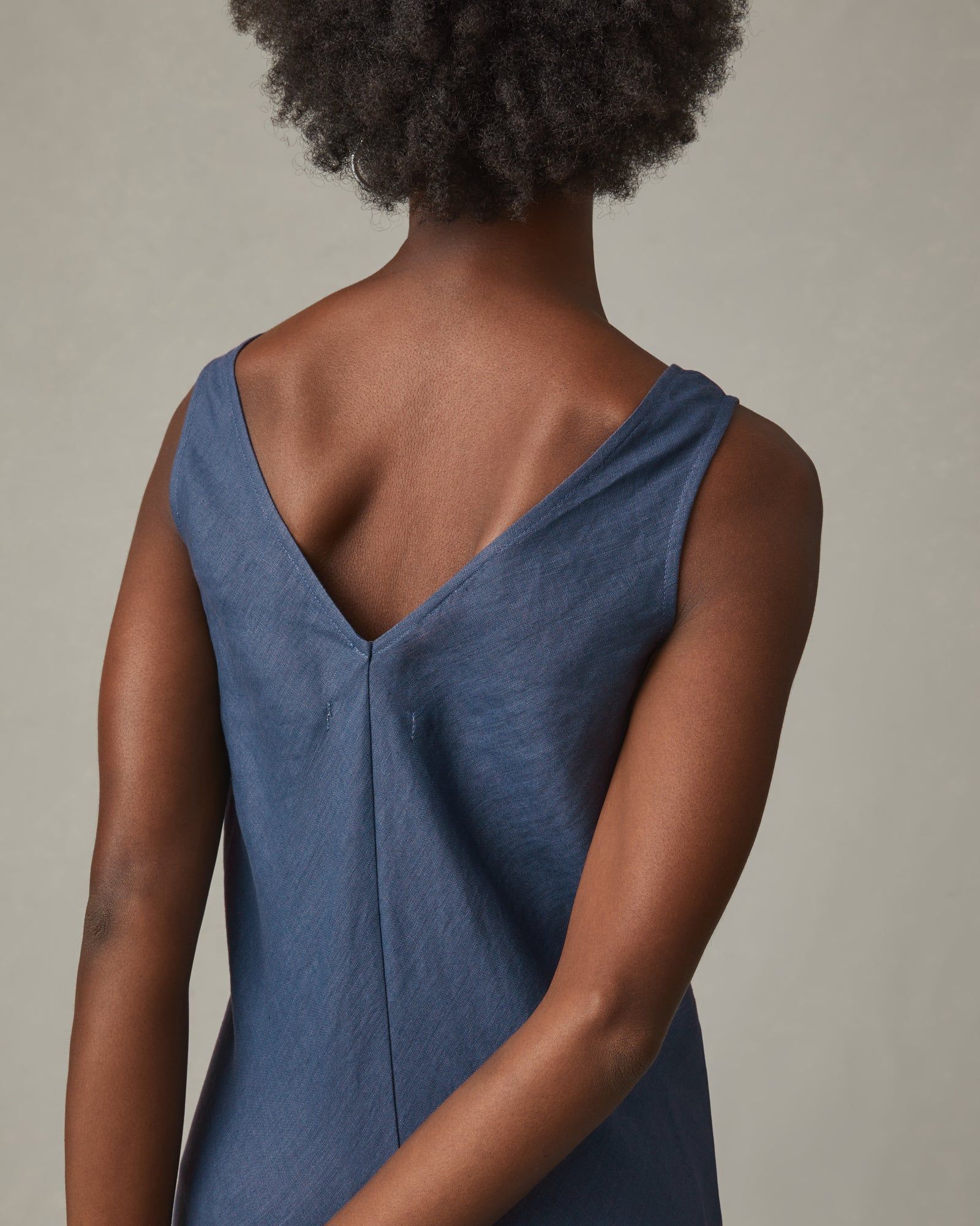 Easy Linen Dress - Nautical Blue sold by American Giant product image thumbnail 4