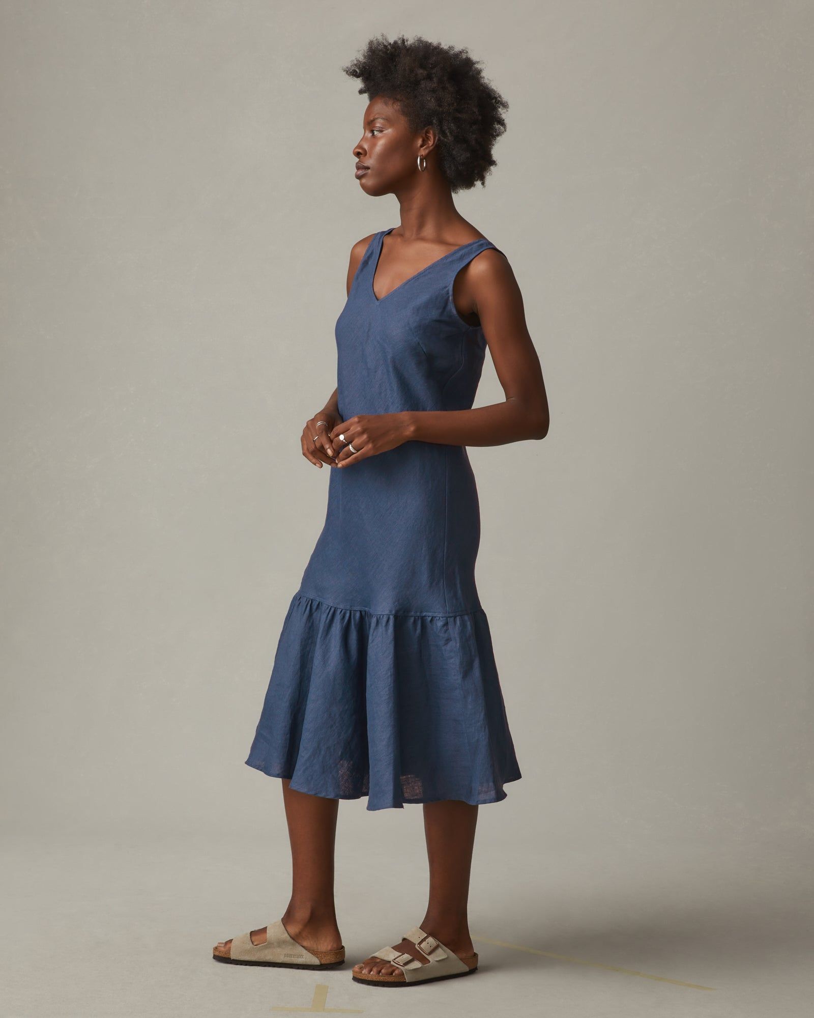 Easy Linen Dress - Nautical Blue sold by American Giant product image thumbnail 2