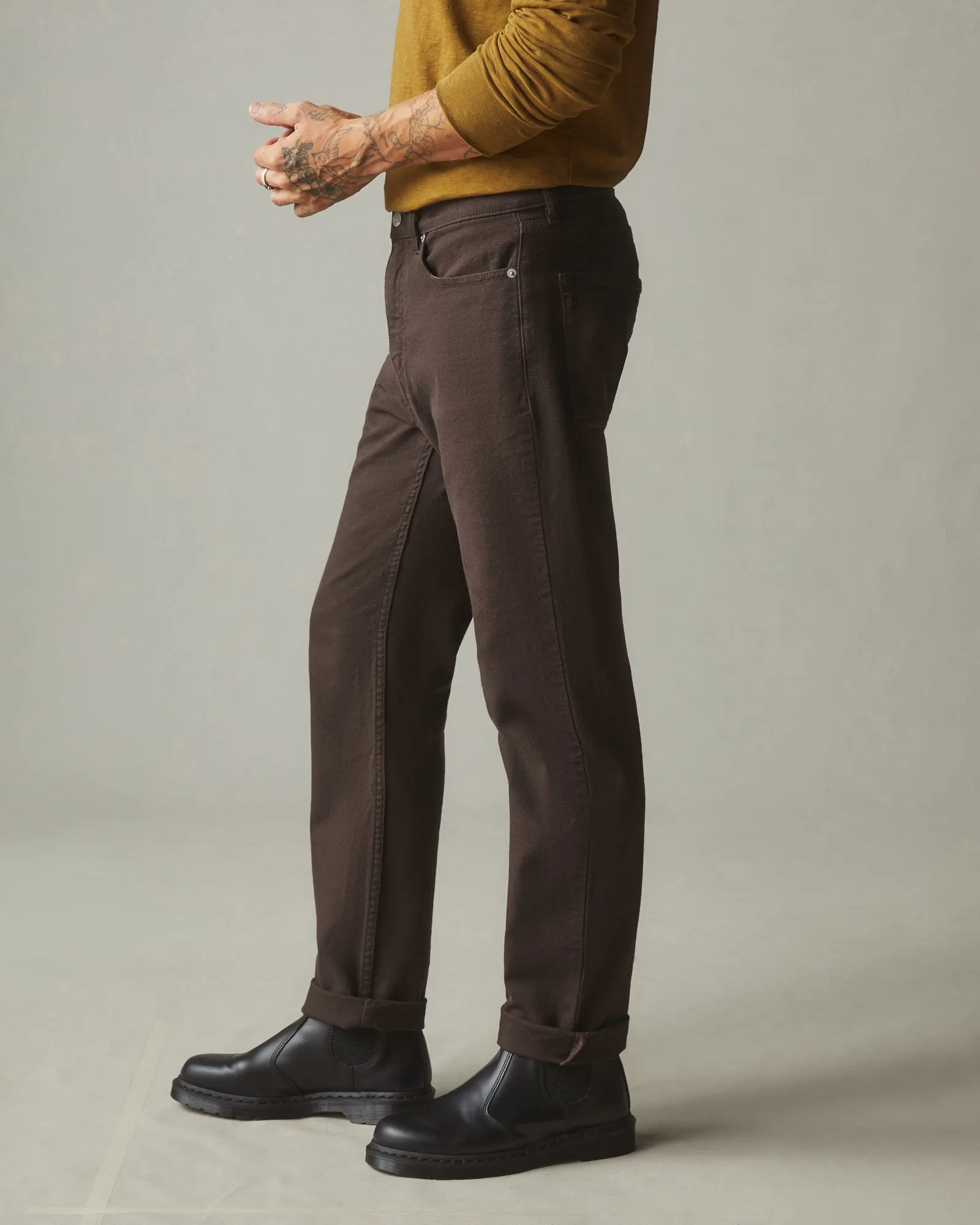 Men's Roughneck Pant Straight - Chocolate Brown sold by American Giant product image thumbnail 2
