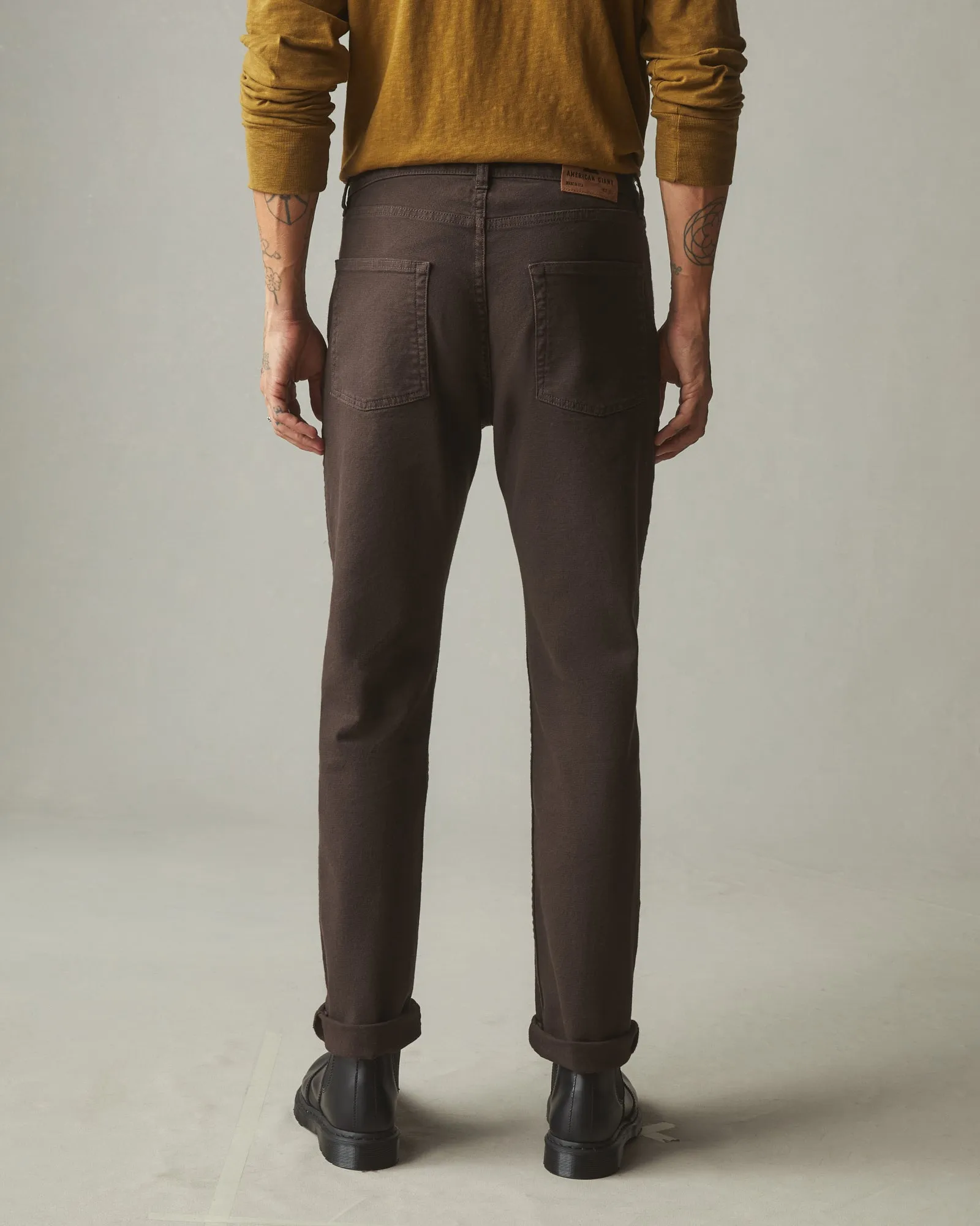 Men's Roughneck Pant Straight - Chocolate Brown sold by American Giant product image thumbnail 3